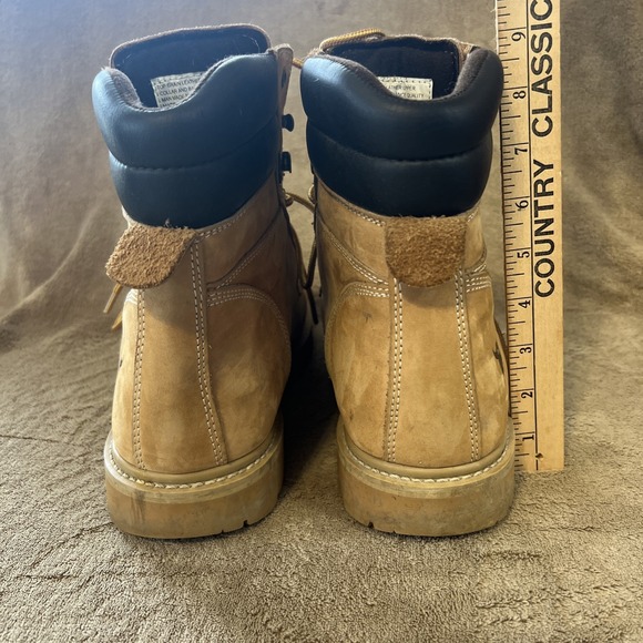 TEXAS STEER Men's Nubuck Leather Boots Work Comfort Size 10.5 Wide Oil Resistant - Picture 5 of 8